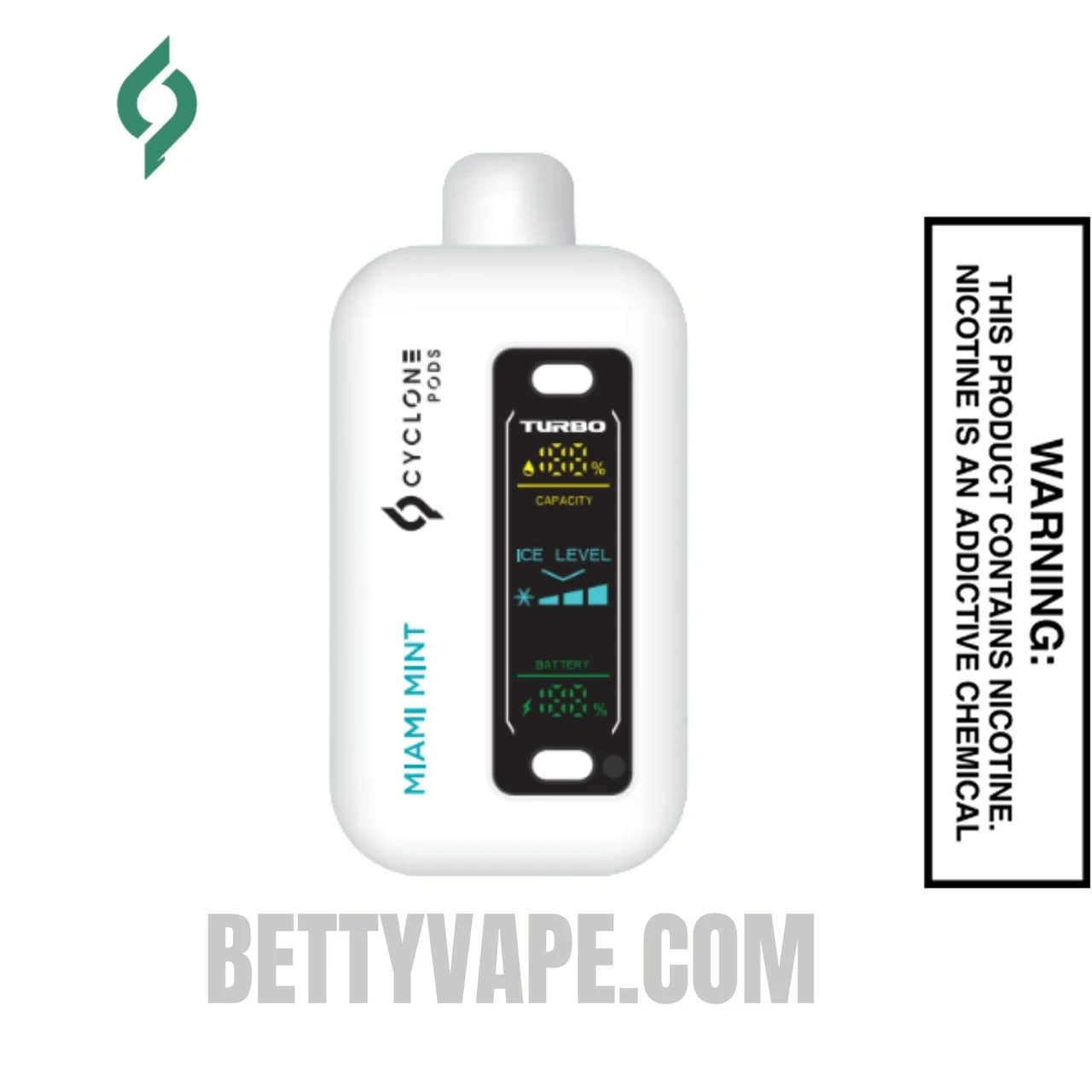 Miami Mint Cyclone Gust Pro 20K Zero Nicotine Disposable Vape