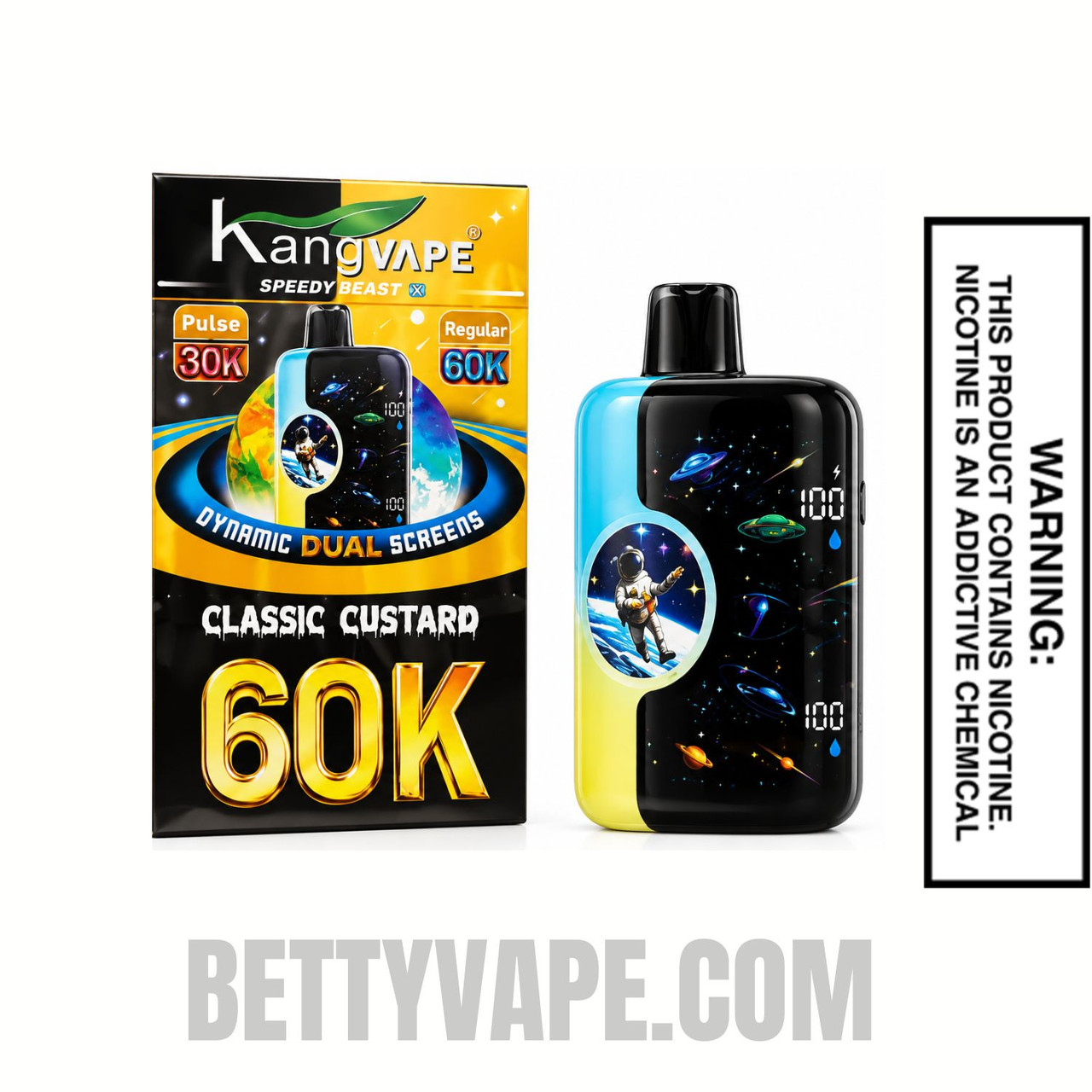 Classic Custard Kangvape Speedy Beast X 60K Disposable Vape With Package Box