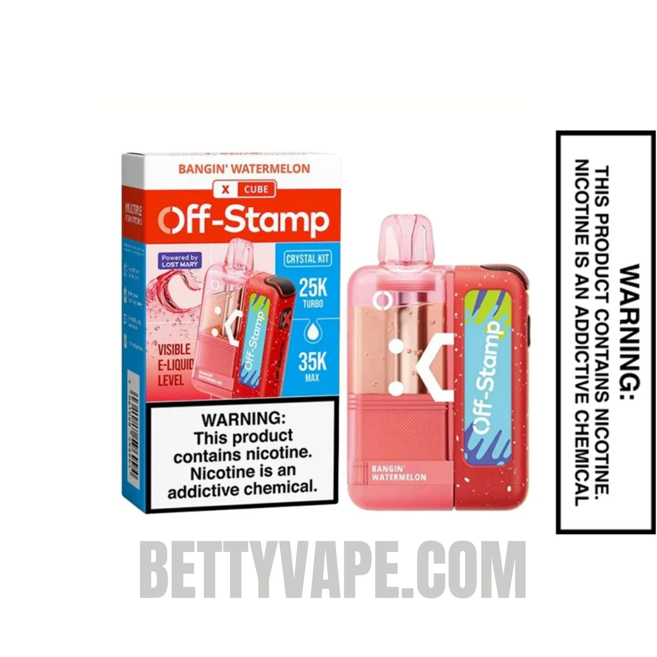 Bangin' Watermelon Off Stamp X Cube Crystal Cube 35K Disposable Kit With Package Box