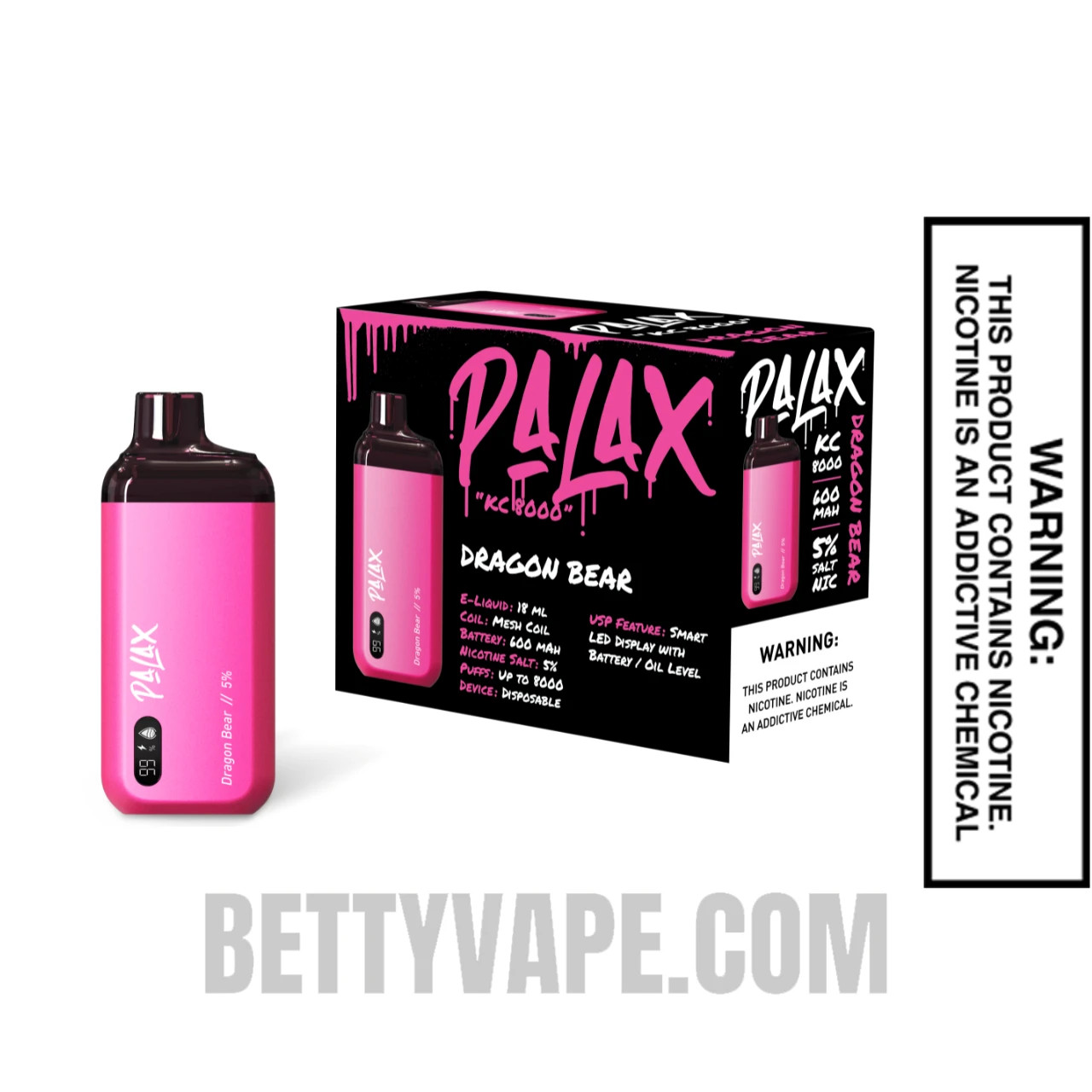Palax Dragon Bear KC8000 Disposable Vape | Betty Vape