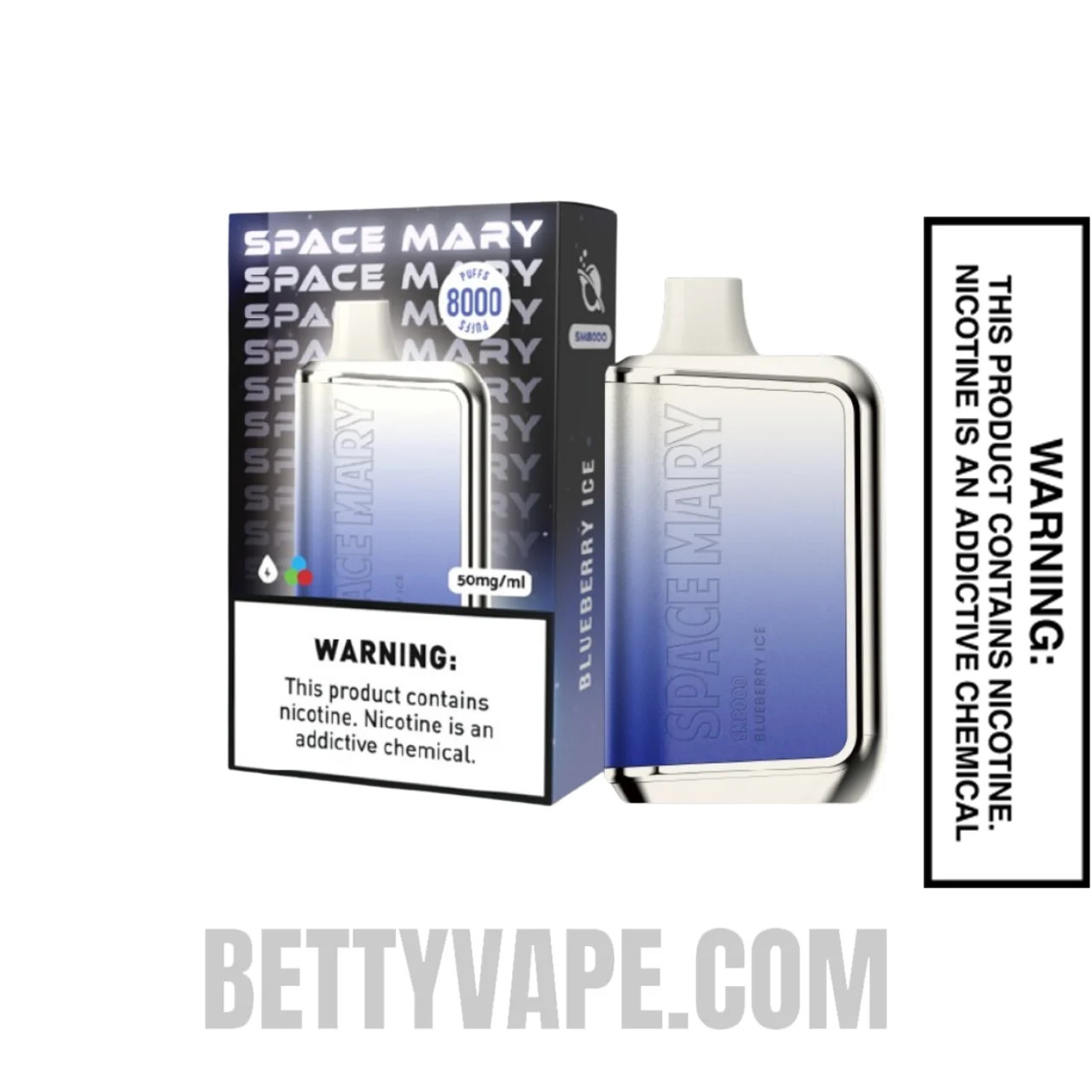 Space Mary Blueberry Ice SM8000 Disposable Vape With Package Box