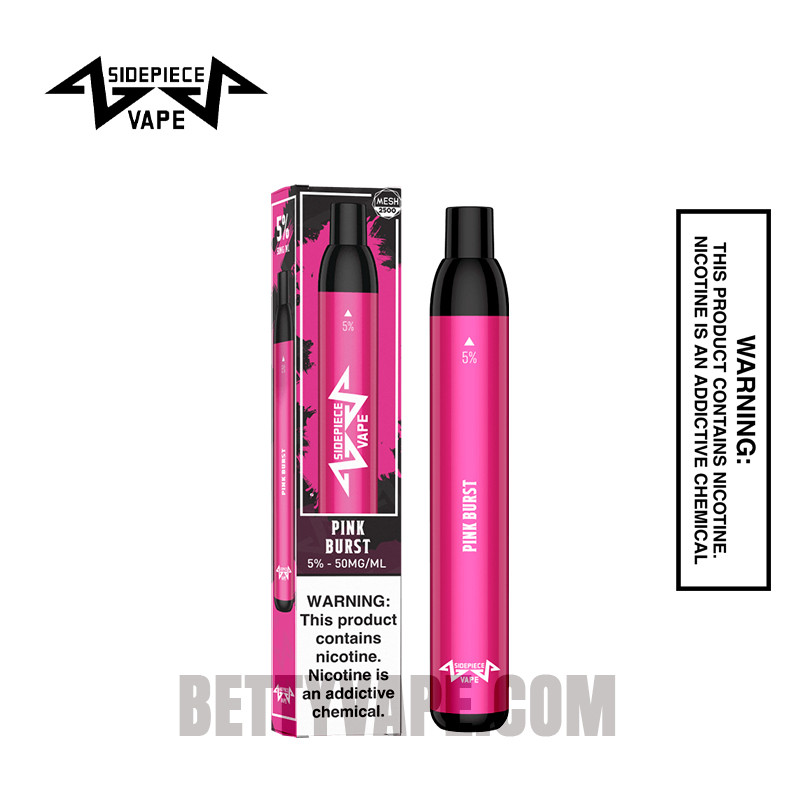 Pink Burst Sidepiece SP2500 Disposable Vape | Betty Vape