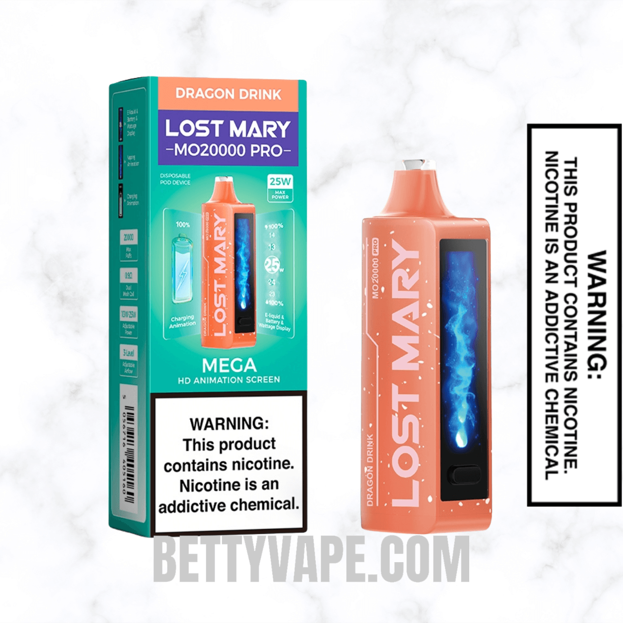 Dragon Drink Lost Mary MO20000 PRO Diposable Vape With Package Box