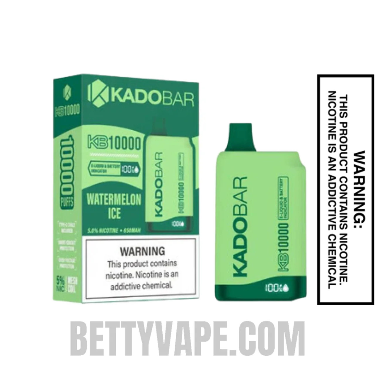 Watermelon Ice Kado Bar KB10000 Disposable Vape with Package Box