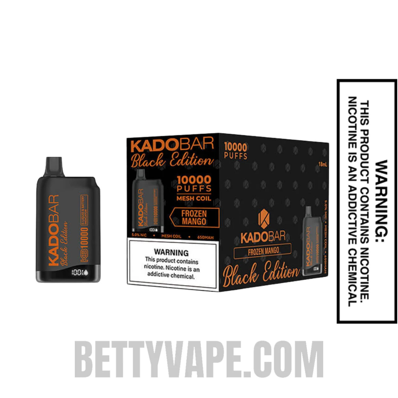 Frozen Bananas Kado Bar Black Edition Disposable Vape With Bundle Pack