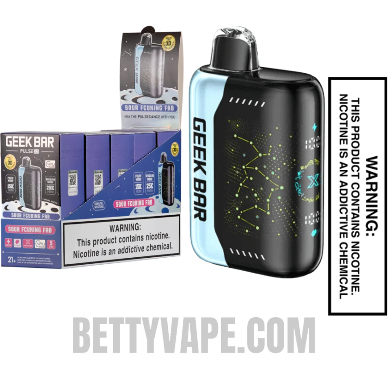 Sour Fcuking Fab Geek Bar Pulse X Disposable Vape | BettyVape