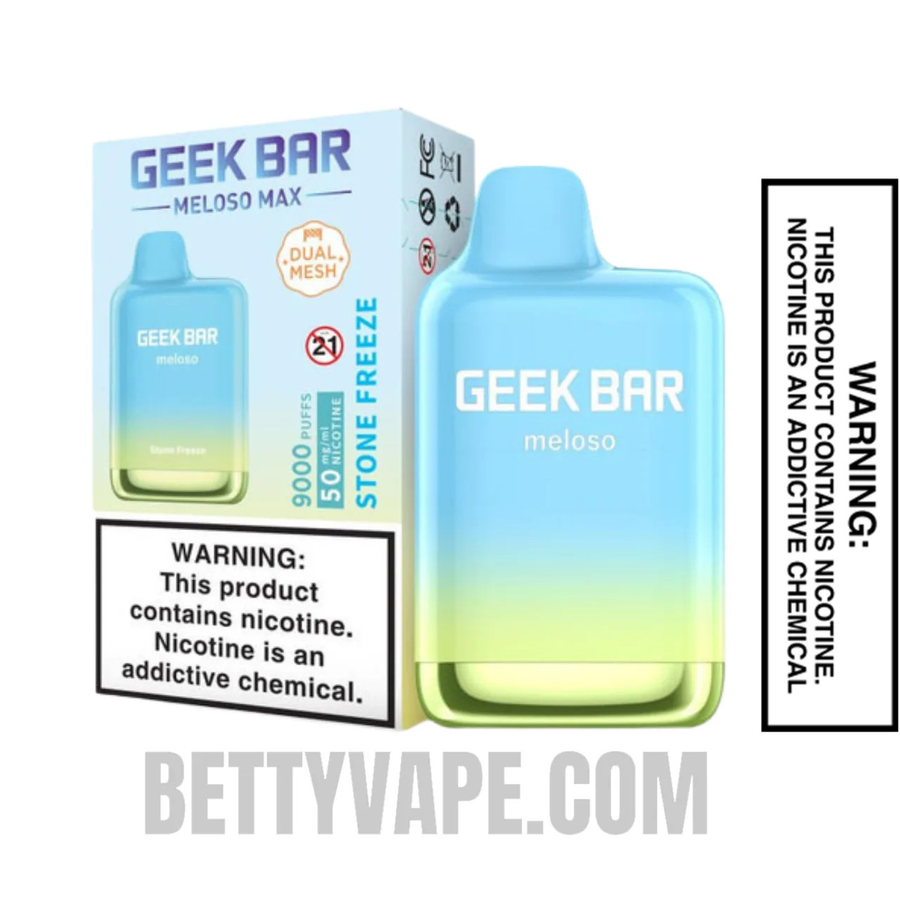 Stone Freeze Geek Bar Meloso MAX Disposable Vape With Package Box