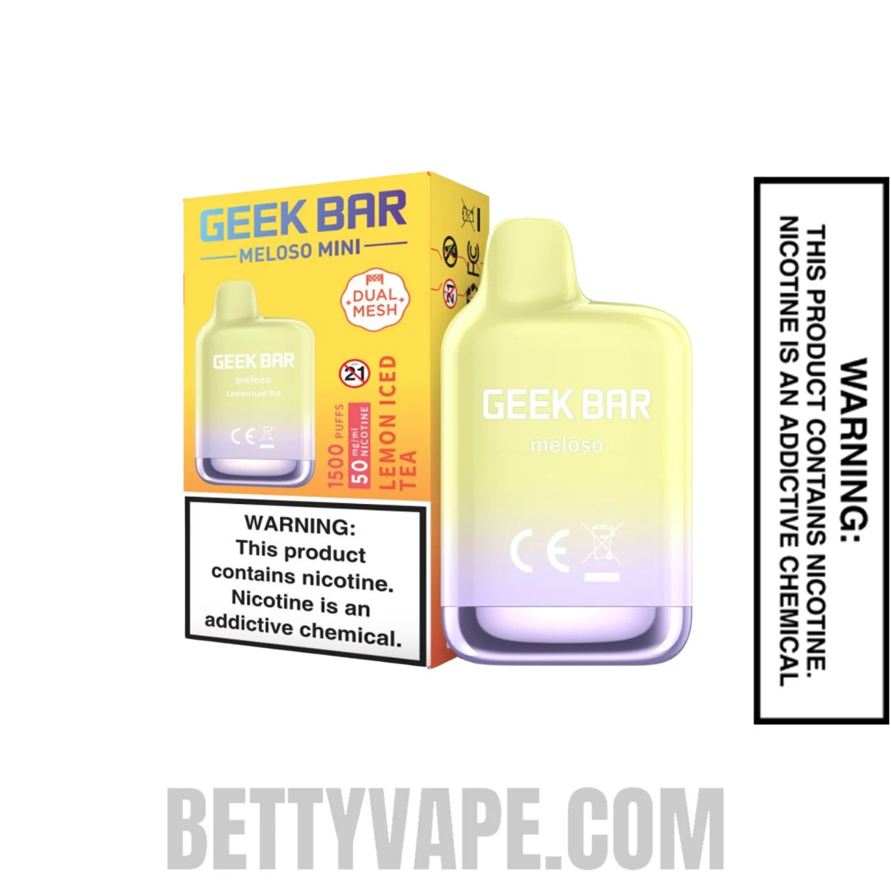 Lemon Iced Tea Geek Bar Meloso MINI Disposable Vape  With Package Box