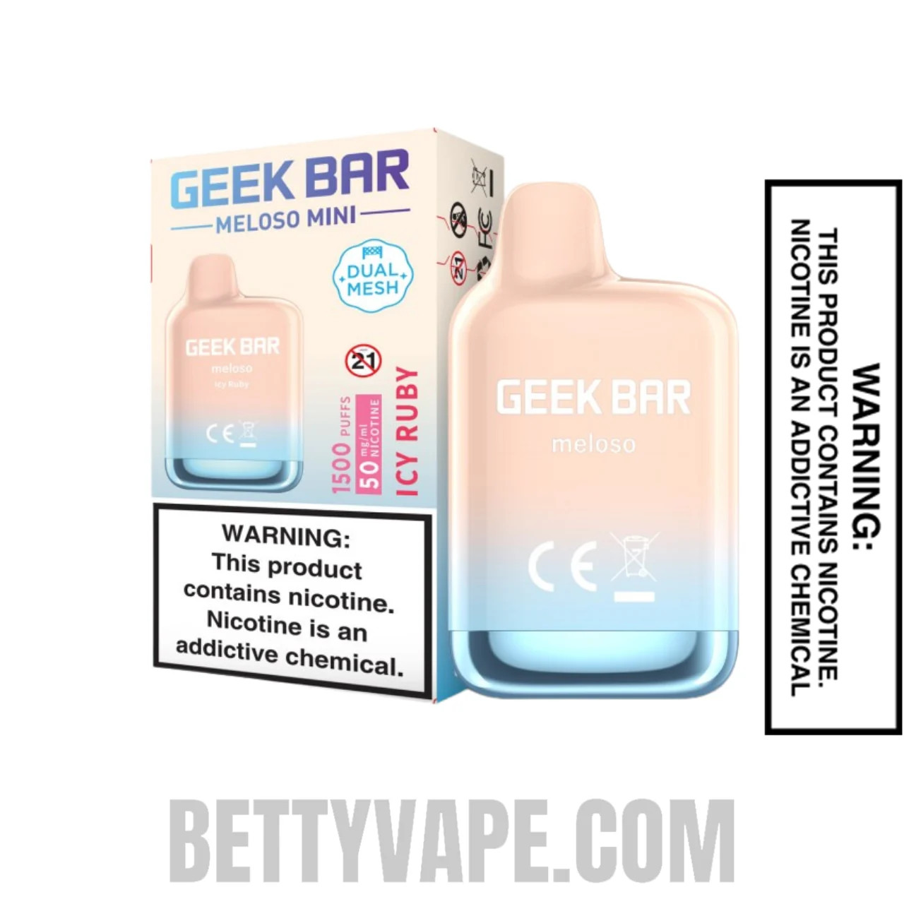 Icy Ruby Geek Bar Meloso MINI Disposable Vape with Package Box