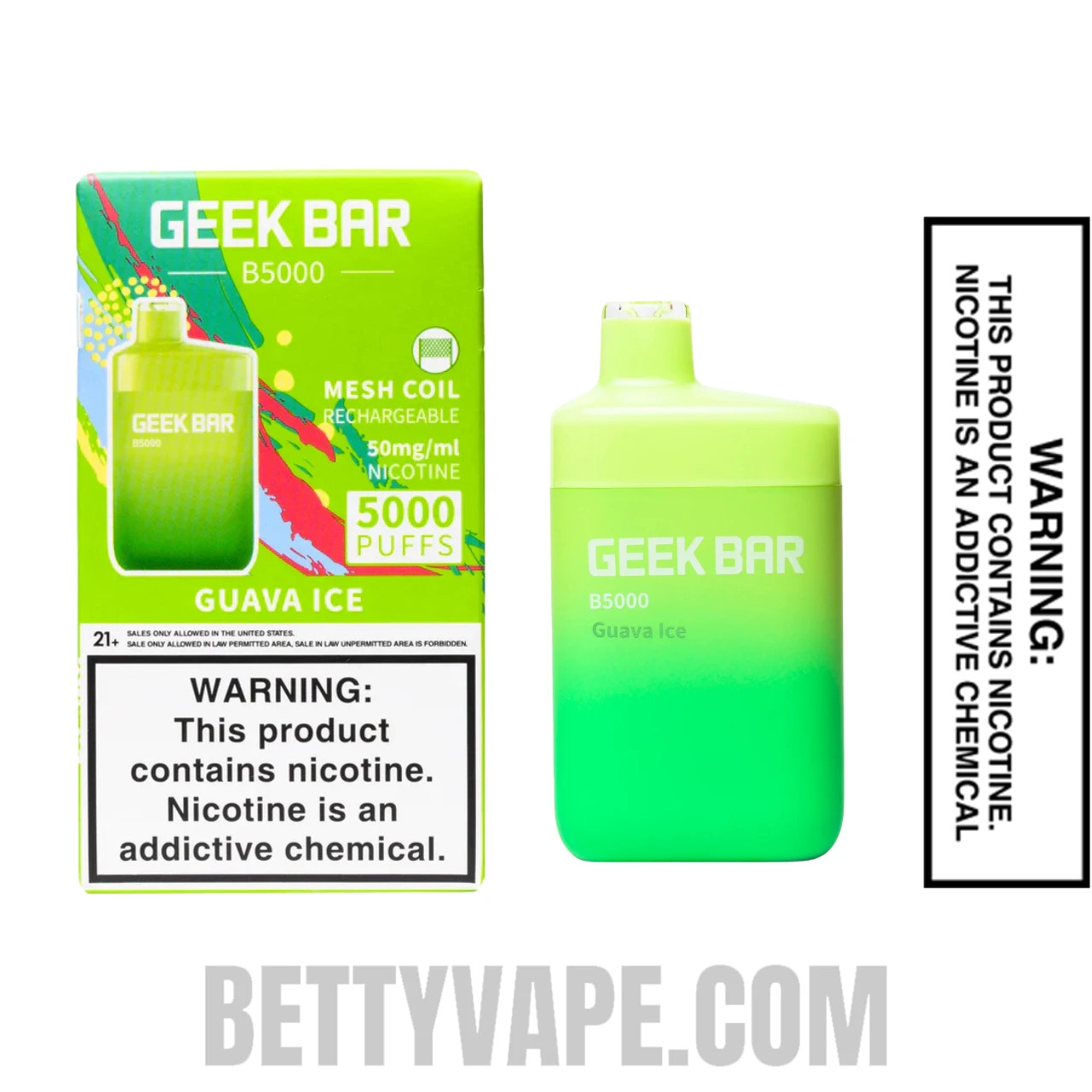 Guava Ice Geek Bar B5000 Disposable Vape with Package Box