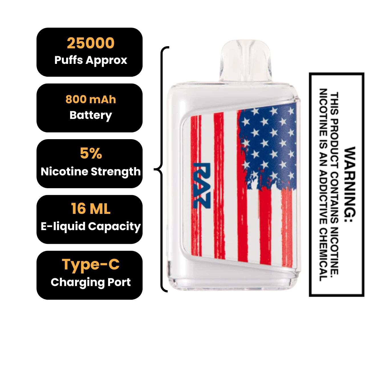 Night Crawler RAZ LTX DC25000 Freedom Edition | Betty Vape