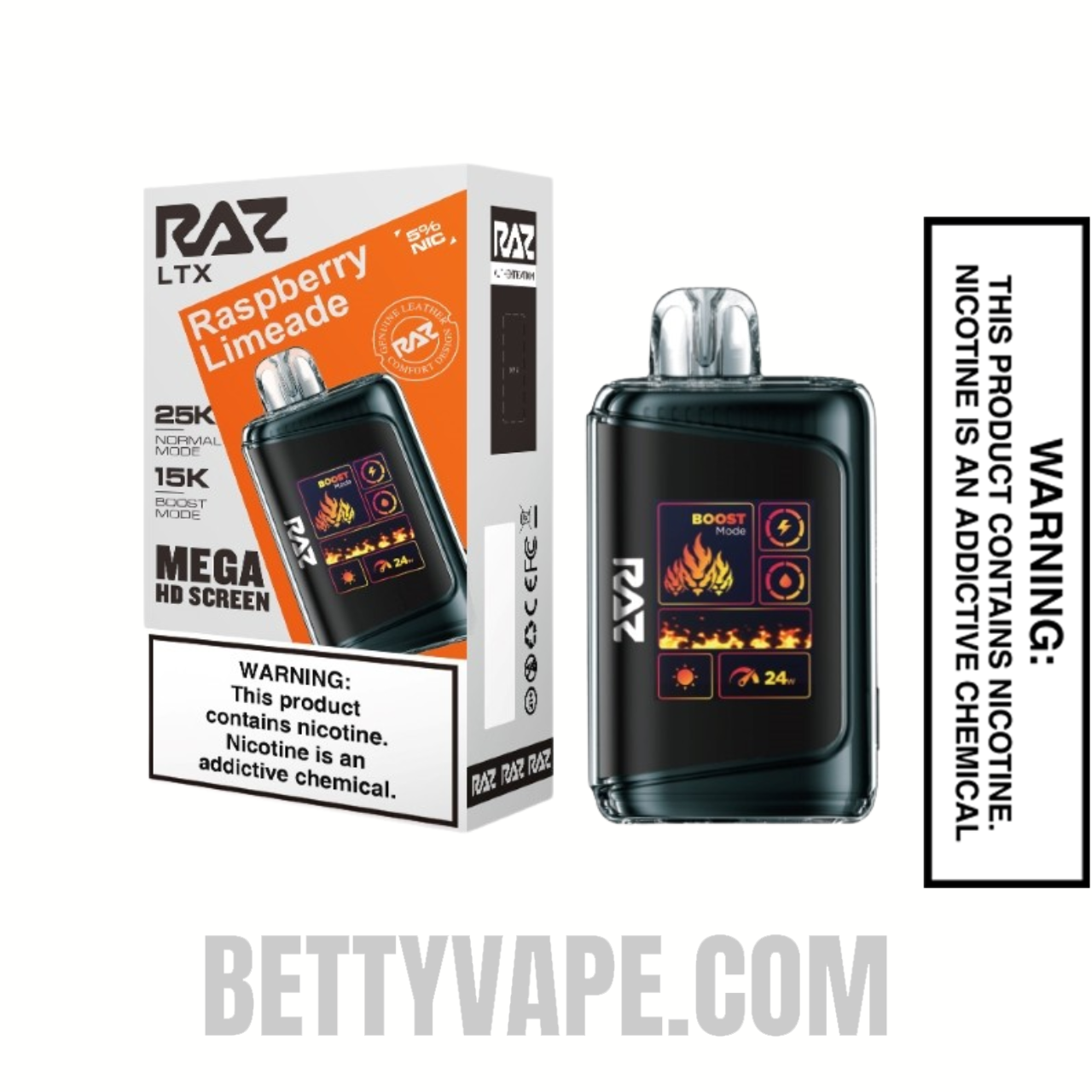 Raspberry Limeade RAZ LTX DC25000 Disposable Vape With Package Box