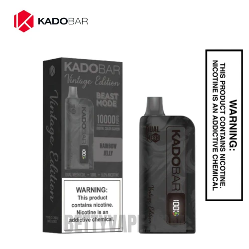 Rainbow Jelly Kado Bar Vintage Edition 20000 Puffs Disposable Vape With Package Box