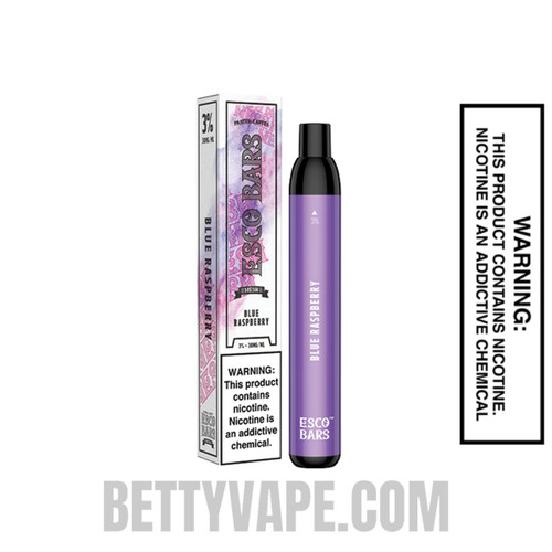Blue Raspberry Esco Bars Mesh Vape 2500 Puffs 3% Nic with package box Blue Raspberry Esco Bars Mesh Vape 2500 Puffs 3% Nic with package box