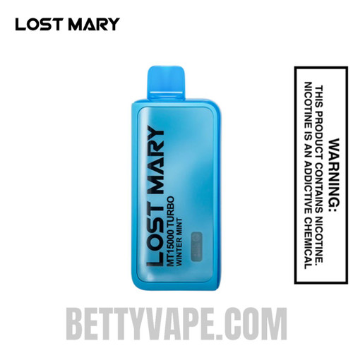 Winter Mint Lost Mary MT15000 Turbo Vape - 0% Nic