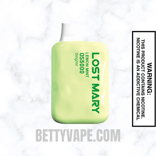 Lemon Mint Lost Mary OS5000 Zero Nicotine Vape