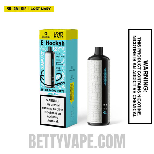Lemon Mint Lost Mary x Urban Tale E-Hookah Disposable Vape With Package Box