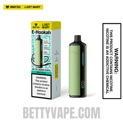 Mint Freeze Lost Mary x Urban Tale E-Hookah Disposable Vape With Package Box