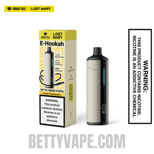 Saudi Champagne Lost Mary x Urban Tale E-Hookah Disposable Vape  With Package Box