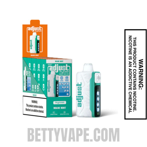 Miami Mint Adjust MyCool 40K Disposable Vape  with Bundle box
