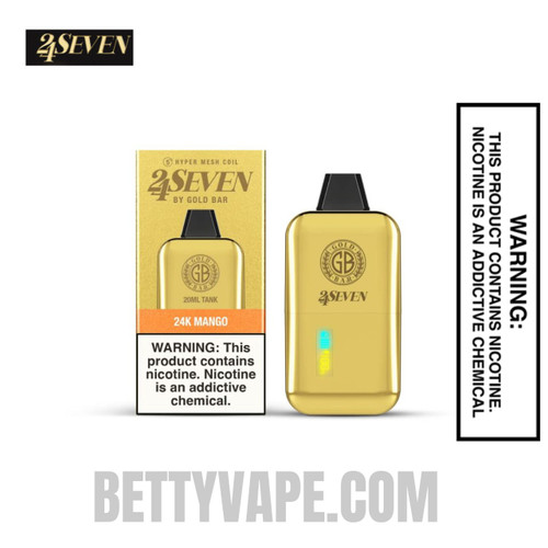 24K Mango Gold Bar 24Seven Disposable Vape