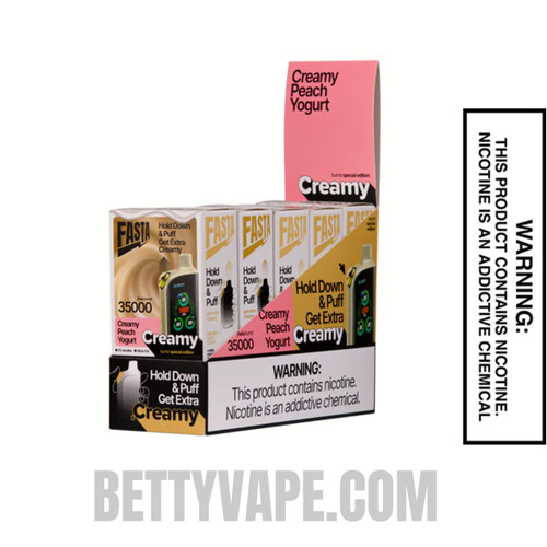 Creamy Peach Yogurt Fasta Burrst 35000 (Creamy Edition) Vape Specifications