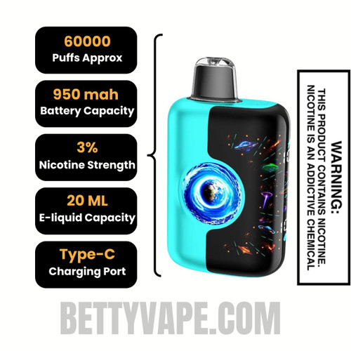 Heaven In a Cup Kangvape Speedy Beast X 60K Disposable Vape Specifications