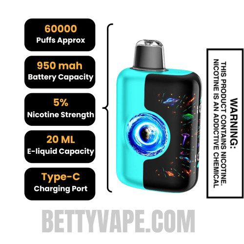 Heaven In a Cup Kangvape Speedy Beast X 60K Disposable Vape Specifications