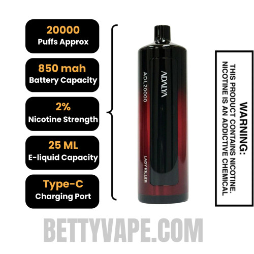 Lady Killer Adalya ADL20000 Disposable Vape