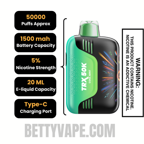 Cool Mint VIHO TRX 50K Disposable Vape Specification