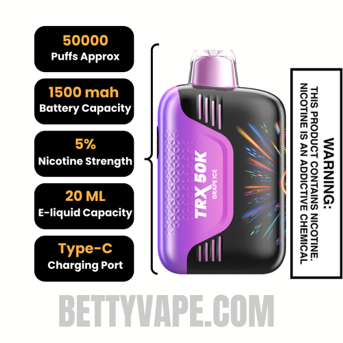 Grape Ice VIHO TRX 50K Disposable Vape Specification