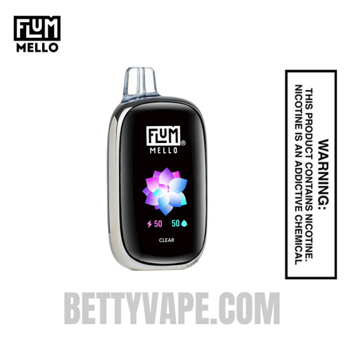 Clear Unflavored Flum Mello 20k Puffs Disposable Vape