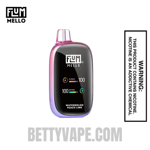 Watermelon Peach Lime Flum Mello 20k Puffs Disposable Vape