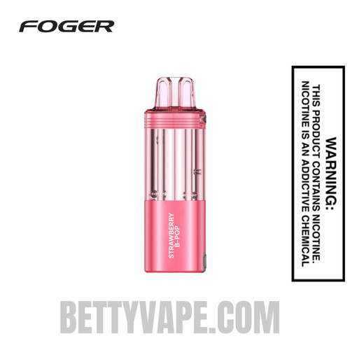 Strawberry B-POP Foger Switch Pro 30K Disposable Pod
