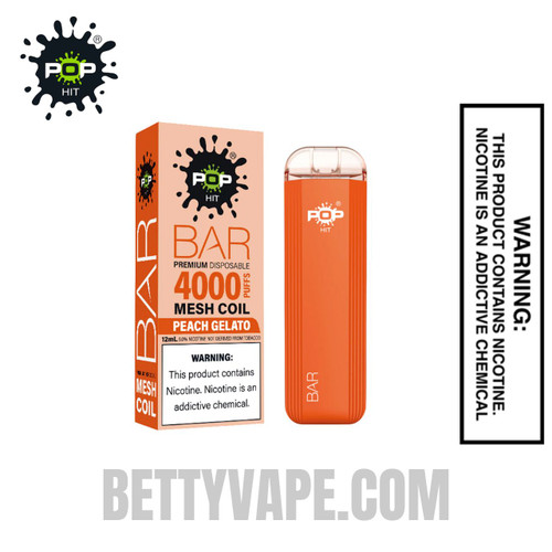 Peach Gelato Pop HIT Bar 4000 Puffs Disposable Vape Peach Gelato Pop HIT Bar 4000 Puffs Disposable Vape