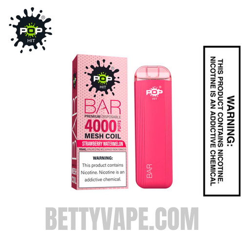 Strawberry Watermelon Pop HIT Bar 4000 Puffs Disposable Vape Strawberry Watermelon Pop HIT Bar 4000 Puffs Disposable Vape