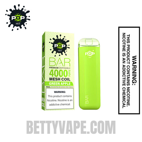 Green Apple Pop HIT Bar 4000 Puffs Disposable Vape Green Apple Pop HIT Bar 4000 Puffs Disposable Vape