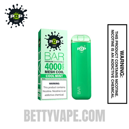 Cool Mint Pop HIT Bar 4000 Puffs Disposable Vape Cool Mint Pop HIT Bar 4000 Puffs Disposable Vape