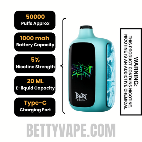 Polar Ice Beri Crush 50K Puffs Disposable Vape Specifications