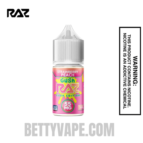 Strawberry Peach Gush RAZ Salt Nic Juice 30 ML