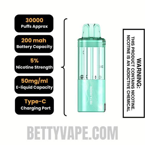 Meta Moon Foger Switch Pro 30K Disposable Pod specifications
