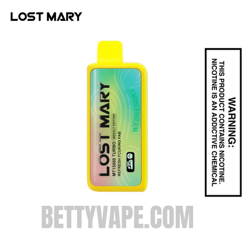 Refreshing Fcuking Fab Lost Mary MT15000 Turbo Vape (Wednesday)