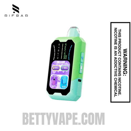 Sour Apple Ice Rifbar MixPro Ice 40K Disposable Vape