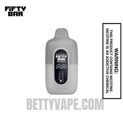 Milky Loops Fifty Bar 20K Silver Series Disposable Vape (20 MG)