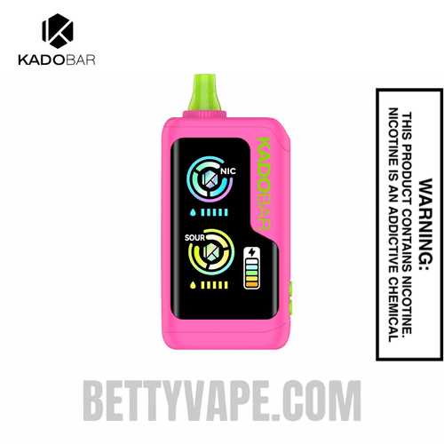 Sour Strawberry Raspberry Kado Bar NI40K Sour-Nic Control Disposable Vape