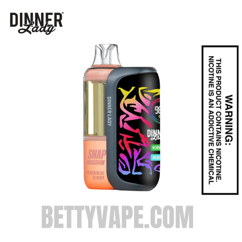 Peach Blue Slushy Dinner Lady Snap Pro 35K Disposable Vape Kit