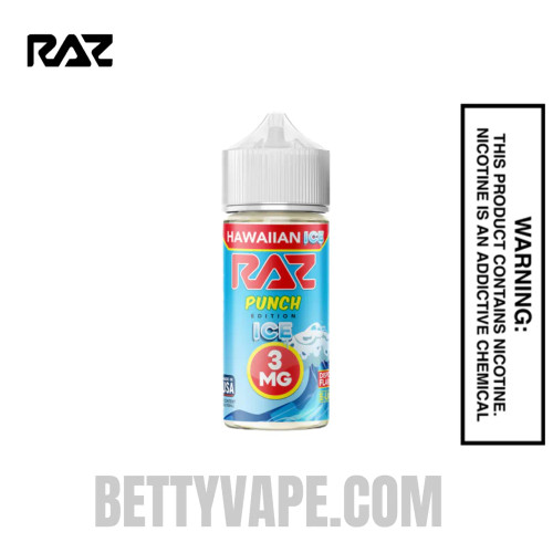 Hawaiian Ice RAZ Vape Juice 100 ML -3MG