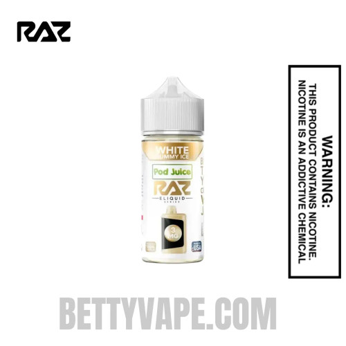 White Gummy Ice RAZ Vape Juice 100 ML -3MG