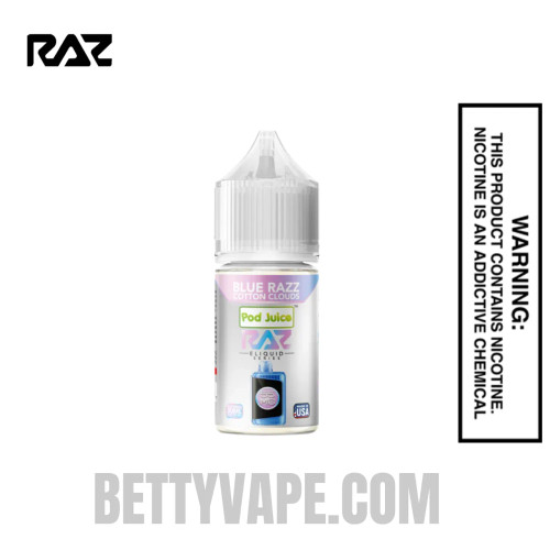 Blue Razz Cotton Clouds Pod Juice X RAZ Salt Nic juice 30 ML