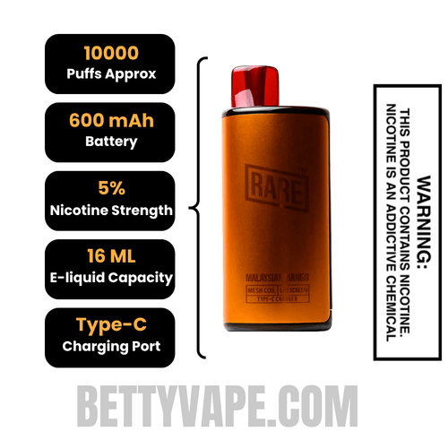 Malaysian Mango Rare Palm 10000 Disposable Vape Specifications